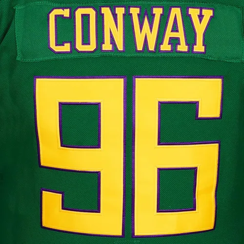 Vista 6 de CJTVMMD Camiseta de película de hockey para hombres y mujeres, ropa de hombre de los años 90, camiseta verde de práctica de hockey