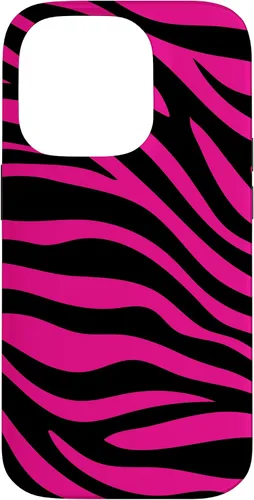 Vista 17 de Zebra Animal Print Pattern Black and Pink Cute Phone Case for iPhone 17