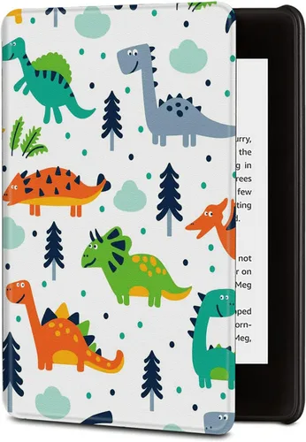 Vista 12 de BVDIKMI Funda para Kindle de 6 pulgadas (versión 11ª generación 2022), funda delgada de piel sintética con encendido y apagado automático para Retro