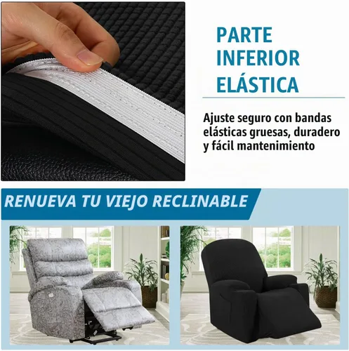 Vista 5 de H.VERSAILTEX - Funda elástica para sofá reclinable, funda para silla reclinable eléctrica de elevación de potencia, funda para silla reclinable