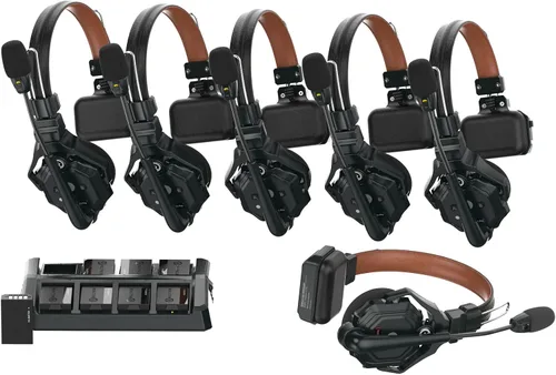 Vista 14 de Auriculares inalámbricos estéreo master Hollyland Solidcom C1 Pro ENC dúplex completo de 335m comunicación de equipo con silenciamiento PTT