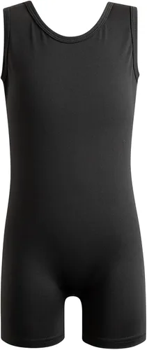 Vista 103 de HOZIY Leotardos de gimnasia para niñas, trajes de ciclismo con patrón adorable brillante