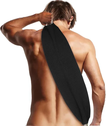 Vista 13 de Evridwear fregador de espalda exfoliante con asas a los lados para ducha limpieza corporal profunda, masajes en la piel mejorando la circulación