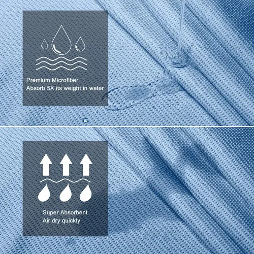 Vista 3 de Heathyoga Toalla de yoga caliente antideslizante, toalla de microfibra antideslizante, diseño exclusivo de bolsillos en las esquinas, doble agarre