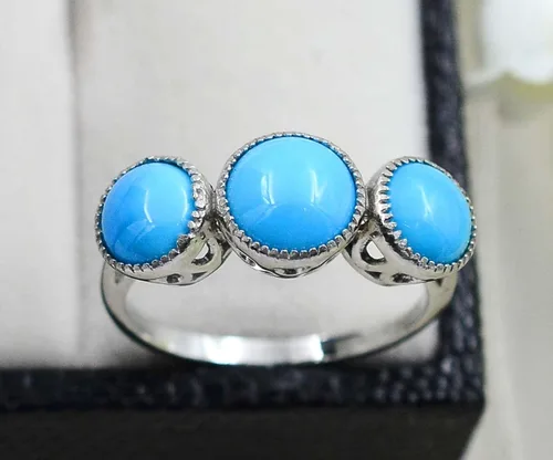 Vista 6 de Anillo unisex de plata de ley 925 con piedra de nacimiento de diciembre de 0315in con diseño de cabina
