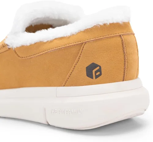 Vista 2 de FitVille Pantuflas de casa anchas para hombre, antideslizantes, ortopédicas, de invierno, para pies anchos, interior y exterior, cojín de aire V3