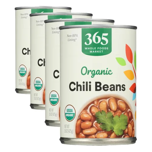 Vista 8 de 365 by Whole Foods Market, Frijoles de chile orgánicos, 15 onzas