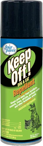 Vista 7 de Four Paws ¡Alejarse! Gato repelente a spray al aire libre y en interiores 6 onzas