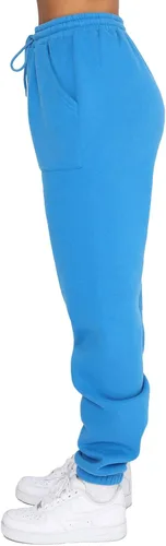 Vista 4 de Pantalones deportivos holgados de forro polar para mujer, pantalones deportivos Y2K, pantalones deportivos con cordón para niñas adolescentes
