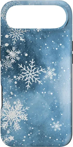 Vista 27 de Funda para iPhone 17 con diseño de copos de nieve con diseño de cristales helados