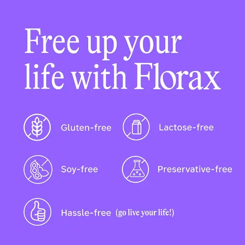Vista 3 de Florax - Probiótico líquido - Soporte intestinal para mujeres, hombres y niños - Vegano, sin gluten, sin lactosa, sin soja y sin conservantes