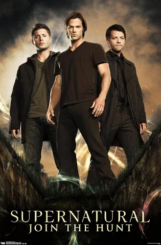 Vista 11 de Trends International Supernatural - Póster de pared de grupo, 14.725 x 22.375 pulgadas, versión con marco de madera tipo granero