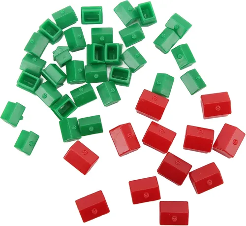 Vista 9 de VGEBY Game Replacement Pieces, Game Plastic Hotels Houses Game Piece Supplement Accessories Replacement Pieces Game Pieces Houses