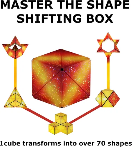 Vista 7 de SHASHIBO Bundle - Shashibo Battle Shapes Magnetizing Puzzle Juego y Holográfico - Solar