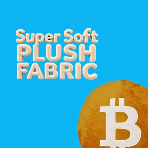 Vista 3 de Almohada Bitcoin – Cojín de peluche redondo bordado BTC Crypto – Decoración de Bitcoin suave para comerciantes y fanáticos de las criptomonedas