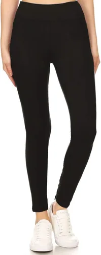 Vista 3 de Leggings Depot Leggings de cintura alta para mujer suaves como la mantequilla pretina de 3 pulgadas para yoga tallas regular plus 1X3X 3X5X