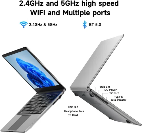 Vista 6 de Laptop de 16" con Win11, 8GB RAM 256GB SSD, AMD A9(hasta 3.2GHz)