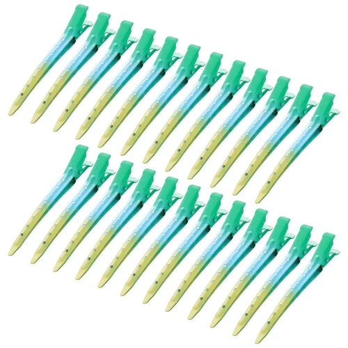 Vista 43 de 24 Paquetes de Pinzas Pico de Pato, Bantoye 2.75 Pulgadas Pinzas de Cocodrilo Rizadoras de Metal Antioxidante con Agujeros para Peinado del Cabello