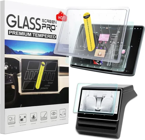Vista 11 de Protector de pantalla para Tesla Model Y Modelo 3 Protector de pantalla de vidrio de 15.4 "Protector de pantalla de vidrio para asiento trasero 8