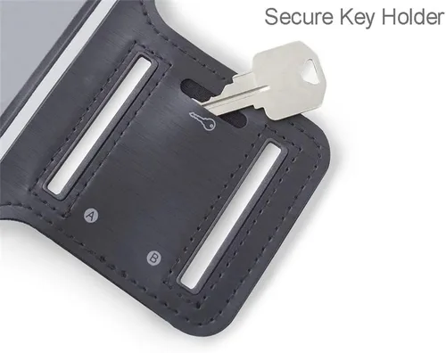 Vista 2 de Compatible con Samsung Galaxy S24 Ultra, S24 Plus con una funda delgada. Funda reflectante ajustable negra con soporte para llaves que se adapta a