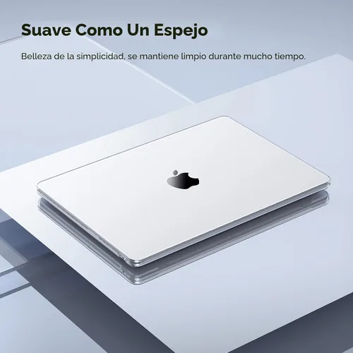 Vista 2 de EooCoo Funda para MacBook Air de 13 pulgadas M5/M4/M3/M2 2026-2022 Cristal transparente