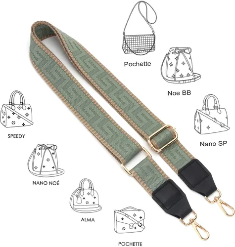 Vista 5 de BEUDW Wide Shoulder Strap Adjustable Shoulder Straps Purse Strap Crossbody Canvas Bag Handbag Replacement Shoulder Straps