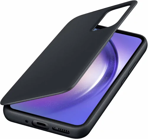 Vista 7 de Samsung Funda para teléfono Galaxy A54 5G S-View, funda protectora con ranura para tarjeta, ventana de visualización con toque de dedo, versión