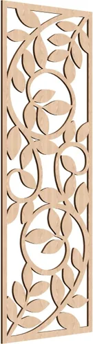 Vista 130 de 9 3/8"W x 24 3/8"H x 1/4"T Utica Decorativo Fretwork Madera Paneles de Pared, Abedul