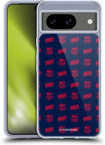 Vista 12 de Head Case Designs Officially Licensed FC Barcelona Barca Crest Graphics Gel Case [Military Grade Protection] Compatible with Google Pixel 8 and