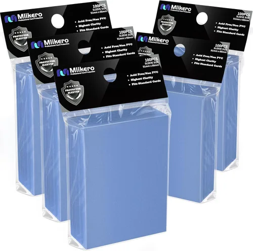 Vista 15 de Mlikero 1200 fundas para tarjetas, fundas para tarjetas mágicas mate, suaves y resistentes al desgarro, aptas para MTG, TCG, CCG (12 colores)