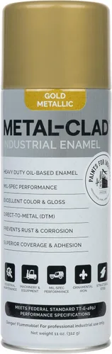 Vista 12 de Pinturas para la industria Esmalte industrial, Pintura en aerosol - Maquinaria de hierro de metal de acero - 1 lata (aluminio metálico) 9-S-1423