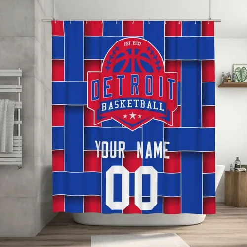 Vista 32 de Atlanta - Cortinas de ducha personalizadas con nombres y números, cortinas de ducha personalizadas con regalos para amantes, hombres, mujeres