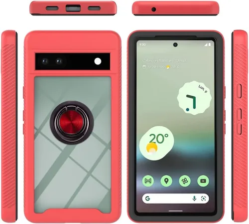 Vista 29 de Funda compatible con Xiaomi Poco X3 NFC, compatible con Xiaomi Poco X3 Pro/Poco X3 Ring Stand 3 en 1, color negro