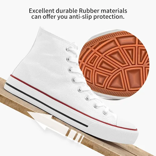 Vista 4 de Zapatos deportivos de lona para mujer clásicos modernos con cordones