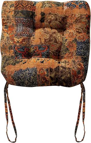 Vista 34 de vctops Cojines para silla de estilo rústico con estampado de pájaros y lazos Cojines para silla en forma de U suaves y cómodos Almohadillas