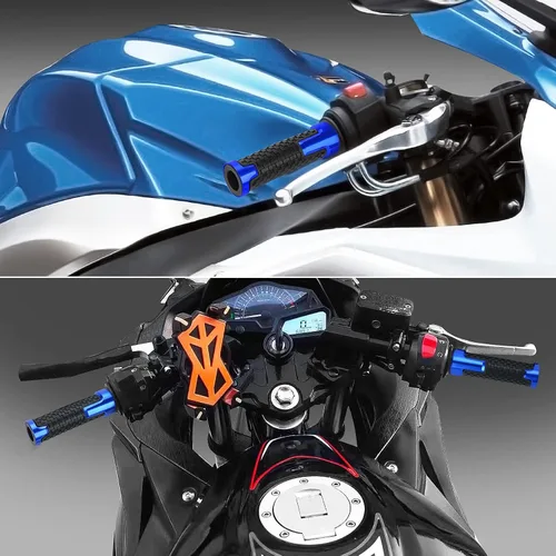 Vista 2 de Empuñaduras de motocicleta 7/8" 0.866 in Universal antideslizante manillar Grips para Yamaha FZ-07 FZ 07 2014 2015 2016 2017 2018+ (F)