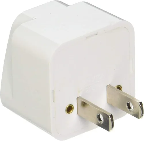 Vista 2 de VizGiz Paquete de 2 adaptadores de viaje universales de Europa a EE. UU., adaptador de salida europeo a americano, adaptador de salida para cargador