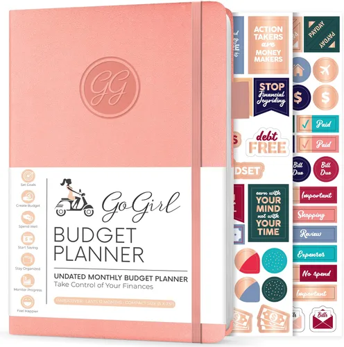 Vista 20 de GoGirl Planificador de Presupuesto – Organizador Mensual de Planificación Financiera, Libro de Presupuesto. Cuaderno de Seguimiento de Gastos, Negro