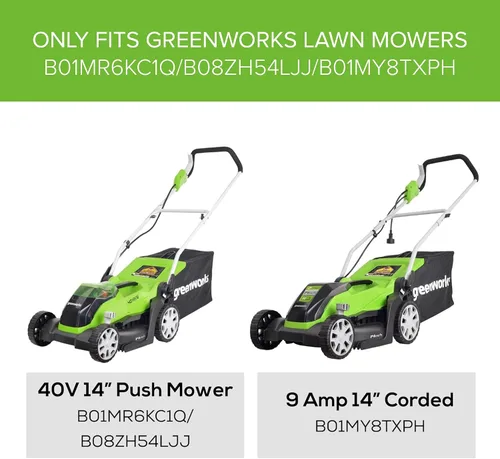 Vista 2 de Greenworks Cuchilla de repuesto para cortacésped (se adapta a: cortacésped de 14 pies / MO40B410 / MO09B01 / MO14B00)