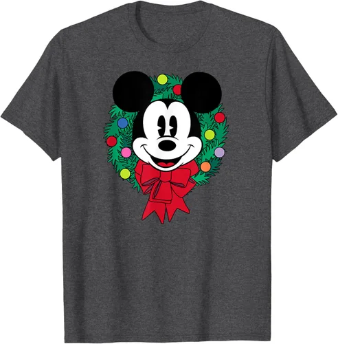 Vista 28 de Amazon Essentials Camiseta navideña festiva de Mickey Mouse para hombre, color azul, talla S Blanco
