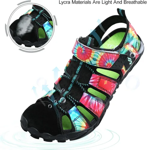 Vista 5 de JIASUQI Zapatos de agua atléticos para senderismo, descalzos, para natación, deportes, caminar, para mujeres y hombres