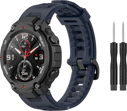 Vista 13 de BabyValley Correa compatible con Amazfit T-Rex/T-Rex Pro Band de silicona suave, pulsera de repuesto para Amazfit T-Rex/T-Rex Pro Sport Correa Beige