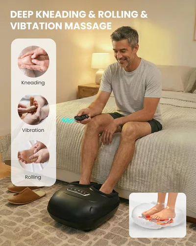 Vista 3 de CILI Masajeador de Pies con Calor, Máquina de Masaje Shiatsu para Pies 2025 para Alivio del Dolor de Fascitis Plantar y Neuropatía, Masajeador