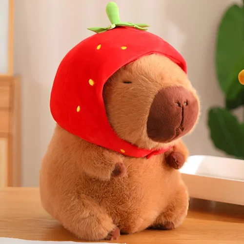 Vista 7 de JPORSHU Capybara - Juguete de peluche de 10 pulgadas con mochila de tortuga, animal de peluche Kawaii Capybara y regalos de decoración del hogar