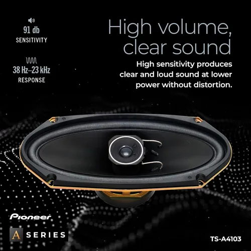Vista 5 de Pioneer TS-A4103 4 x 10 Altavoces de coche de 2 vías (par)