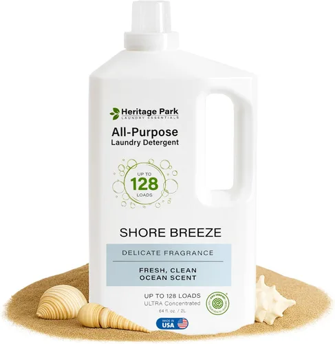 Vista 11 de Heritage Park - Detergente para ropa de lujo Detergente para ropa natural y enzimático probado por dermatólogos, a base de plantas, respetuoso