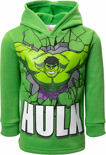 Vista 2 de Marvel Avengers Capitán América Black Panther Hulk - Conjunto de sudadera con capucha y pantalones para niños grandes