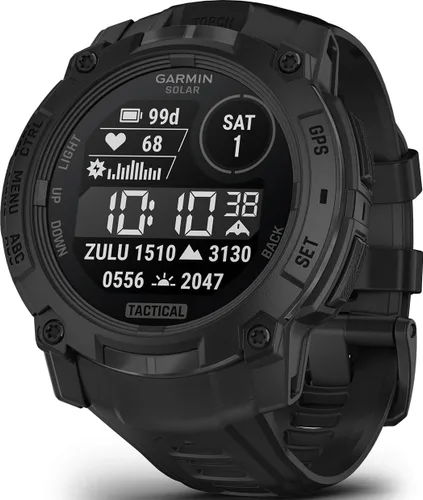 Vista 13 de Garmin Instinct® 3 45mm, pantalla AMOLED, reloj inteligente GPS resistente para exteriores, bisel reforzado con metal, linterna incorporada, hasta