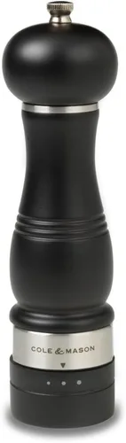 Vista 9 de COLE & MASON Ardingly - Molinillo de pimienta de madera, molino de madera que incluye mecanismo de precisión gourmet y granos de pimienta premium