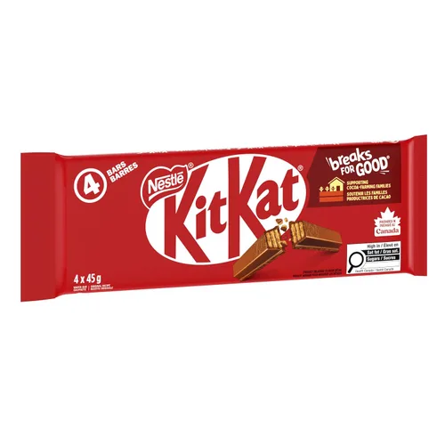Vista 5 de KIT KAT 4 dedos, 4 x 1.59 oz, paquete múltiple